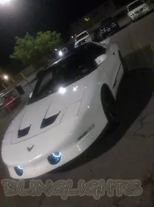 White LED Halo Angel Eye Fog Lamps for 1993-2002 Pontiac Firebird Trans Am LT1 - Picture 1 of 5