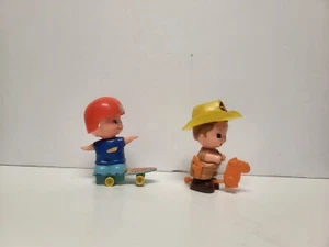 Vintage Tomy 1979 Toys Kid-A-Long Kids Baby Sheriff Boy Skateboard (Don't Work) - Picture 1 of 12