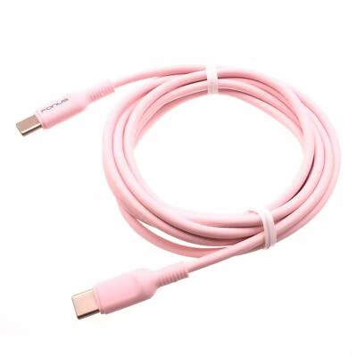 PINK 10FT LONG CABLE USB-C TO TYPE-C PD FAST CHARGER CORD for PHONES & TABLETS - Image 1 of 4