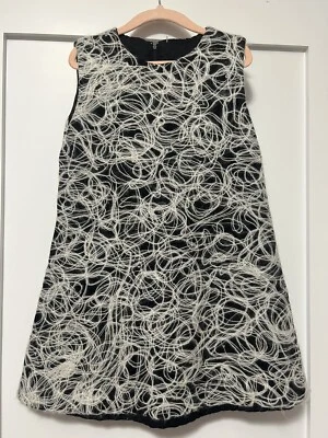 Isabel Garretón девочек сплетенный шерсти платье серый черный кремовый 6 Рекомендуемая розничная цена производителя $259 - Изображение 1 из 4