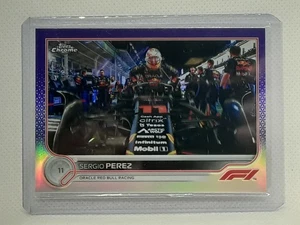 Sergio Pérez 2022 Topps Cromo Fórmula 1 - Refractor Púrpura (183/399) - - Imagen 1 de 2