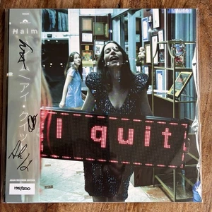 HAIM - I QUIT NEW DOUBLE CLEAR LIGHT BLUE VINYL LP / SIGNED OBI / ONLY 500 - Picture 1 of 11