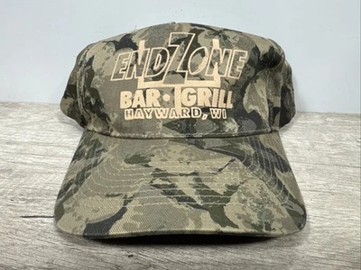 Gorra de béisbol Endzone Bar Grill Hayward WI CERRADA camuflada caza Snapback sombrero cobra Foto 1 de 4