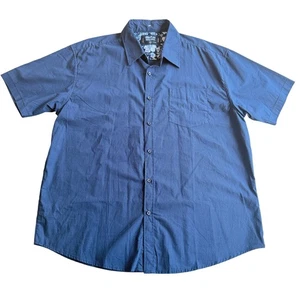 Monument Herren 2X Blau Kurzarm Poloshirt mit Knöpfen Baumwolle - Bild 1 von 7