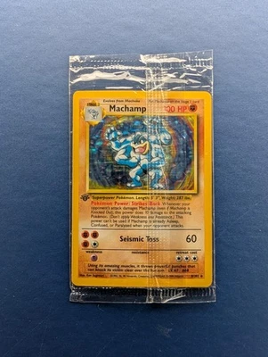 Pokemon Machamp: SEALED 1st Edition Base Set HOLO #8 - NM+ - Image 1 of 4