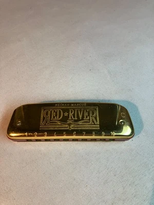 Rare Vintage Hohner Red River Harmonica For Neiman Marcus Made In Germany - Image 1 of 4