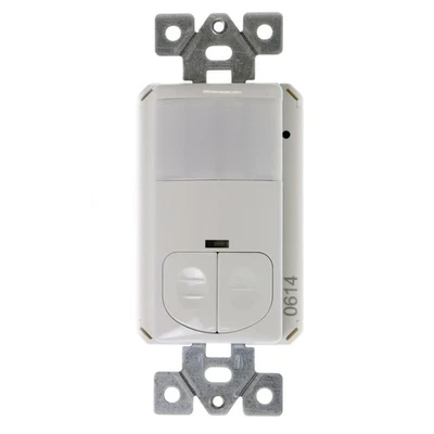 TORK NSI WOS-MN2R WALL SWITCH OCCUPANCY SENSOR, PIR, 2-RELAY, 120/277V, WHITE - Image 1 of 4