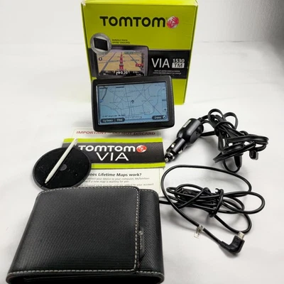 TomTom VIa 1530TM 5" Touchscreen GPS Portable Lifetime Updates Tested Works - Image 1 of 4
