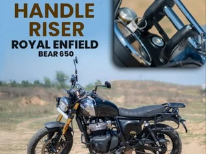 Fit For Royal Enfield Bear 650 Handlebar Risers Black - Picture 1 of 5