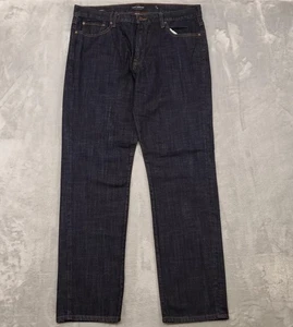 Lucky Brand 221 Straight Jeans Mens 38x34 Dark Wash Stretch Denim Classic Indigo - Picture 1 of 14