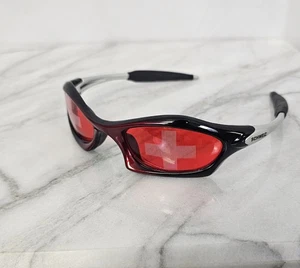 Vtg Y2k Schweiz Sunglasses Red Ski Snowboard Swiss Skater - Picture 1 of 13