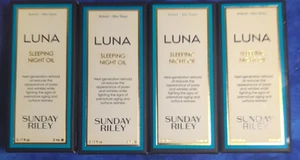 4 x Sunday Riley Luna Sleeping Night Oil .17 oz each travel size NEW - Picture 1 of 3