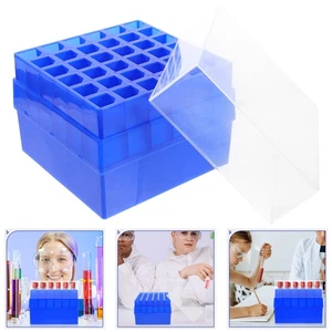 Test Tubes Holder Testing Tube Storage Box Reusable Tube Organizer Laboratory - Picture 1 of 12