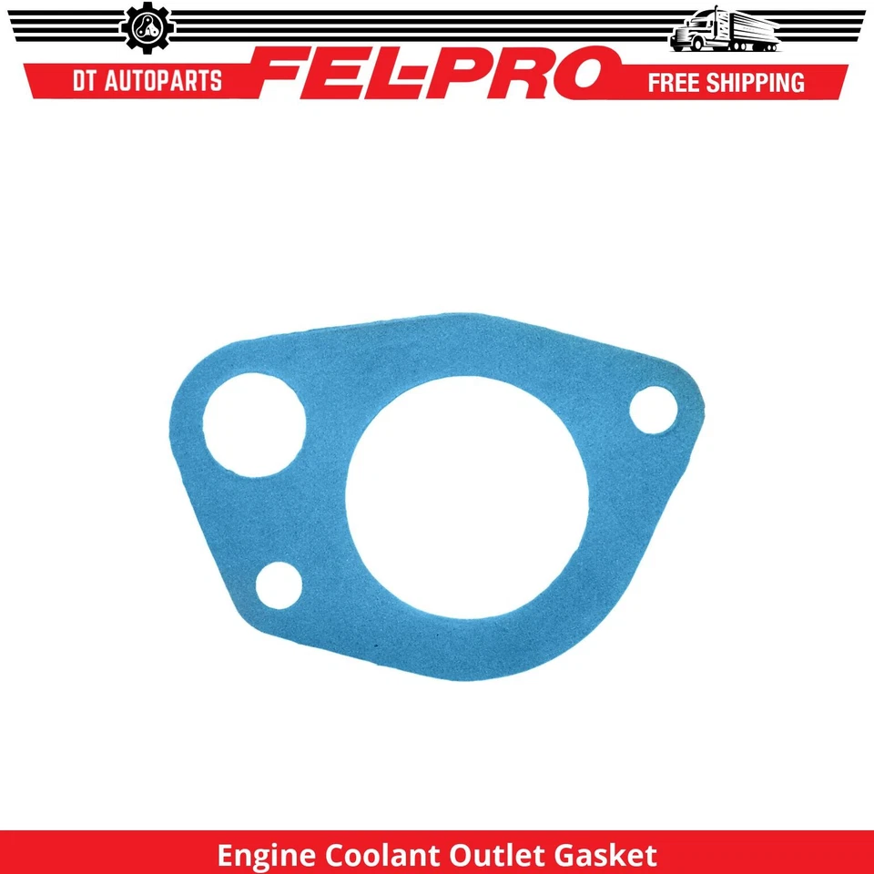 For 1985-1996 Ford F-250 4.9L L6 Engine Coolant Outlet Gasket Fel-Pro 1986 1987 - Image 1 of 1