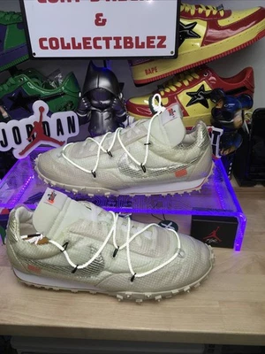 Size 14 Women/12.5 Men’s - Off-White x Nike Waffle Racer Electric Green OG ALL - Image 1 of 4