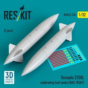 Tornado 2250L Unterflügel Kraftstofftanks (RAF, RSAF) (2 Stück) (1/32) RSU32-0236 ResKit - Bild 1 von 3