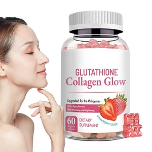 Nature Glow Glutatión Colágeno Brillo | 60 Gomitas (Sabor Fresa) - Imagen 1 de 10