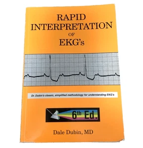 Rapid Interpretation of EKG's Sixth Ed 6th Edition Textbook Book Dale Dubin MD - Picture 1 of 18