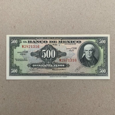 🇲🇽 Mexico 500 Pesos Banknote 1978 aUNC Mexican Currency Money American BC - Image 1 of 3