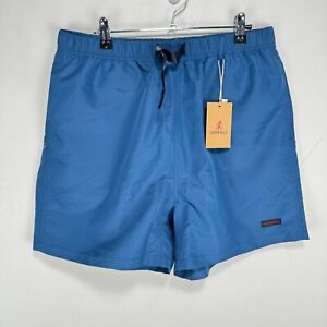 NEW Gramicci Shell Canyon Shorts Belted Blue Wicking Pocket Hiking Men Medium
