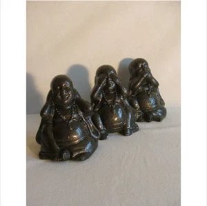 Latex mould / mold for Hear, See and Speak-No-Evil Buddhas. - Picture 1 of 1