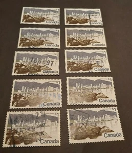 10 STAMPS CANADA Use #599a, 13.3×13.3 Per, Vancouver - Picture 1 of 6