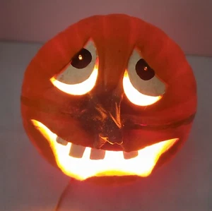 Trendmasters Jack-O-Lantern Pumpkin Stem Nose Halloween Vintage 1995 - Works - Picture 1 of 9