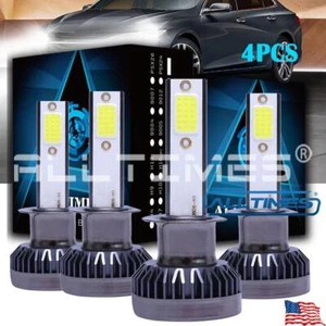4x Kit de conversión de bombillas de haz alto LED H1 súper brillantes 6500K - Imagen 1 de 12