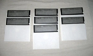 CMOS Microsoft Windows 3.1 On 7 Floppy disks (5.25") Vintage, Collectible, Rare - Picture 1 of 1
