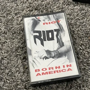 Riot Cassette Tape Born In America Slamc6 Grand Slamm 1989 Rare Metal - Picture 1 of 4
