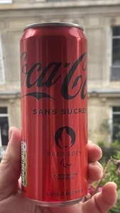 Nuevo PARIS 2024 OLYMPICS Coca Cola Zero / lata de coca coleccionable delgada -330 ml - Imagen 1 de 5