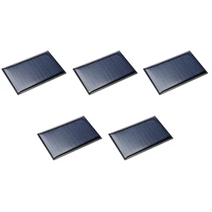 5 Packs 6V 60mA 72mm x 45mm Mini Solar Panel Cell for DIY Electric Power Project - Picture 1 of 7