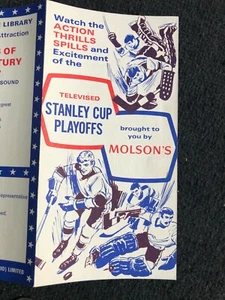 1971 Molson’s Stanley Cup Playoff Schedule - Imagen 1 de 7