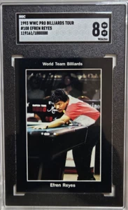 Tarjeta de novato Efren Reyes 1993 WWC Pro Billiards Tour #108 RC SGC 8 casi nueva-como nueva cabra - Imagen 1 de 4
