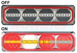 LED REAR COMBINATION LIGHT WITH PROGRESSIVE/DYNAMIC/SEQUENTIAL/MOVING INDICATOR - Picture 1 of 5