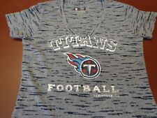 Tennessee Titans NFL Team Apparel First & Fashion sWomen's V-Neck Shirt  Medium 