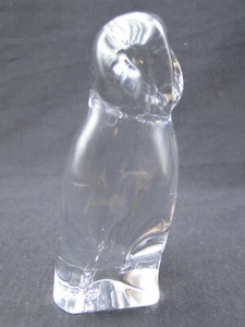 Baccarat France Owl Figurine Paperweight 4¼in Clear Polished Crystal - Picture 1 of 7