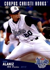 2013 Corpus Christi Hooks Grandstand #1 Ruben Alaniz McAllen Texas Baseball Card