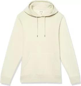 Felpa con cappuccio uomo pullover in pile lavato Goodthreads - beige - XL - nuova - Foto 1 di 2