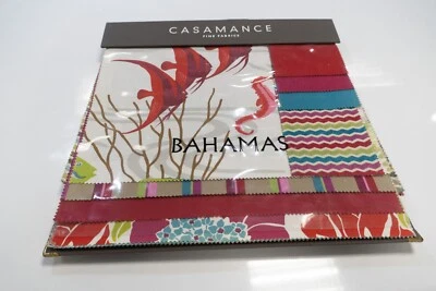 Retired Casamance fabrics "Bahamas" floral  high-end Fabric sample book 25 pages - Image 1 of 4