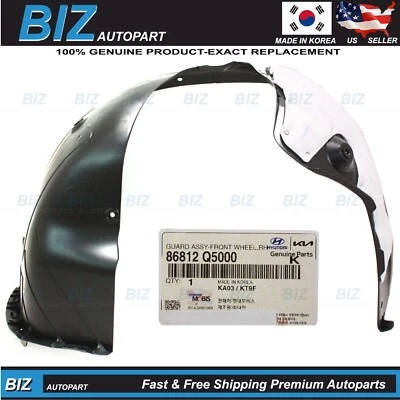 Genuine Front Fender Liner RIGHT Passenger for 2021-2025 Kia Seltos 86812-Q5000 - Изображение 1 из 4