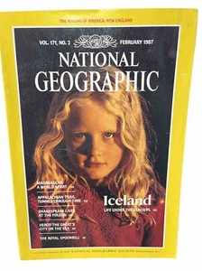 National Geographic Magazine February 1987 Iceland Vintage Collectable g - Picture 1 of 13