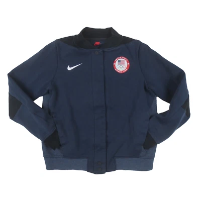 United States Olympics Nike Tech Fleece Destroyer Jacket Womens S Blue Full Zip - Image 1 of 4