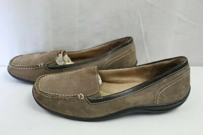 NATURALIZER WOMENS CASUAL SLIP-ON LOW HEEL SHOES SIZE 8.5 MED TAN LEATHER UPPER - Image 1 of 4