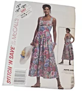 Patrón de costura vintage McCall's 5417 Petite capaz - Talla A 6 - 8 - 10 - Corte - - Imagen 1 de 3