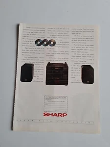 "PÓSTER DE ANUNCIO CDX17 Sharp Break The Convention Hi Fi 1990 arte 9x11,8" - Imagen 1 de 1