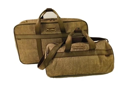 Juego de equipaje vintage Oscar de la Renta 2 piezas bronceado Foto 1 de 4