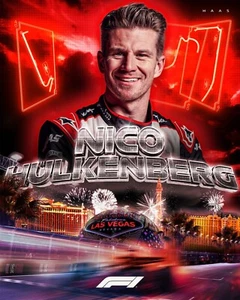 Nico Hülkenberg 2024 Las Vegas Grand Prix Collage 8x10 Formel 1 Rennfoto - Bild 1 von 1