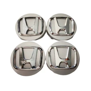 4stk Für HONDA Ø57mm Nabendeckel Radkappen hubcaps Civic Fit Jazz HR-V Clip-on - Picture 1 of 5