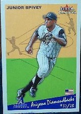 2002 Fleer Tradition Arizona Diamondbacks Baseball Card #96 Junior Spivey SP